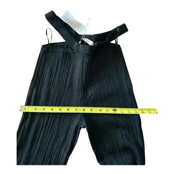 PAOLA BERNARDI Camila Knit Cutout-Waist Flare-Leg Pants size L - Picture 6 of 7